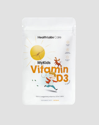 Вегански витамин D за деца MyKids Vitamin D3 в дъвки Health Labs Care 60 бройки - 1