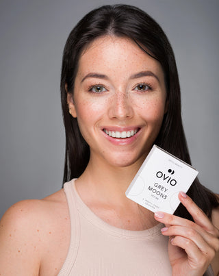 Сиви контактни лещи цвят Grey Moons no. 1 Ovio - 2