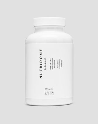 Пиперин таблетки за по-добро храносмилане за подпомагане на загубата на тегло Piperine Nutridome 180 капсули - 1