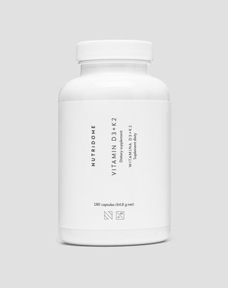 Витамини D3+K2 с инулин за поддържане на костната система и имунитета Nutridome 180 бр. - 1
