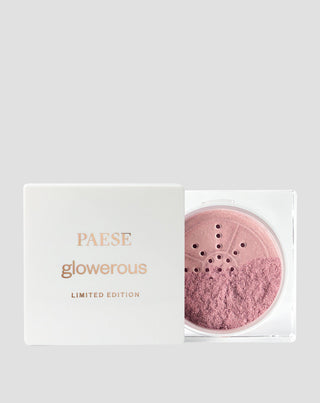 Прахообразен хайлайтър за лице и тяло Glowerous 01 rose Paese - 1