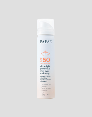 Ултралека защитна мъгла за грим със слънцезащитен фактор SPF50 от Paese - 1