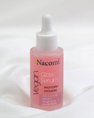 Изсветляващ и ексфолиращ серум с екстракт от лимон и AHA киселини Glow Nacomi - 2