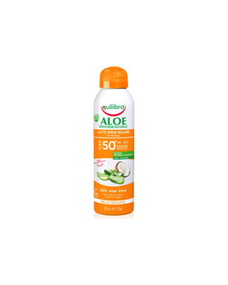 Спрей лосион за слънце с алое вера, кокосово и арганово масло SPF 50+ Equilibra