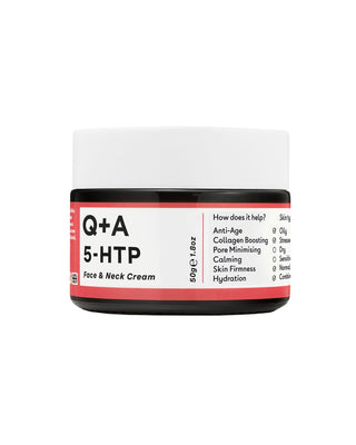 Стягащ крем за лице и врат с аминокиселина 5-HTP Face & Neck Cream Q+A - 1
