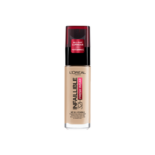 Дълготраен фон дьо тен с SPF 25 Infaillible Fresh Wear 130 True Beige L'Oreal Paris - 1