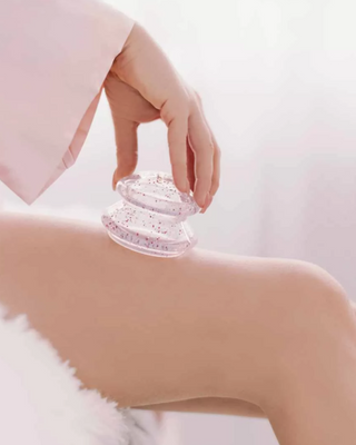 Силиконови вендузи crystalcup за масаж на тяло с брокат Crystallove - 2