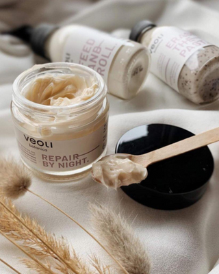 Нощен крем за лице с липидна защита Second skin Repair by night Veoli Botanica - 2