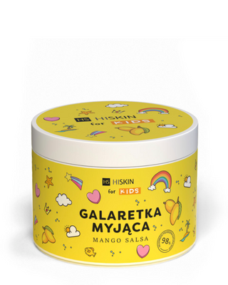 Миещо желе за баня за деца жълто mango salsa HiSkin for Kids - 1