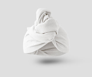 Бяла чалма за коса съкратяваща време на сушене за всеки тип коса Hair Wrap Glov - 1