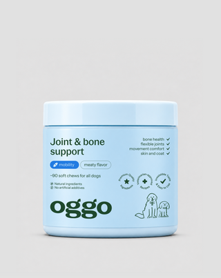 Добавка за стави и кости за кучета от едри породи, активни, по-възрастни Joint & Bone Support Oggo 180 g - 1