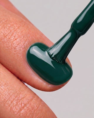 Хибриден лак за нокти UV/LED Viridian Green 019 Nutridome - 3