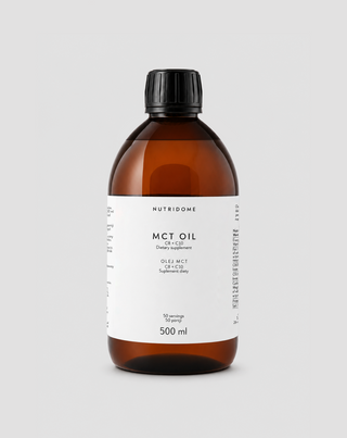 MCT масло C8+C10 за пиене за подкрепа на енергията и концентрацията Nutridome 500 ml - 1