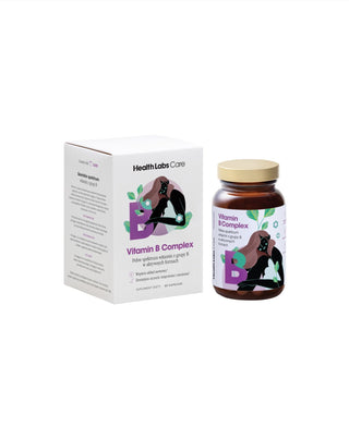 Без глутен и лактоза Комплекс от витамини от група В Health Labs Care 60 капсули - 2