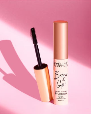 Изключително силен прозрачен гел за вежди Brow&Go с удобна контурна четка от Eveline - 3