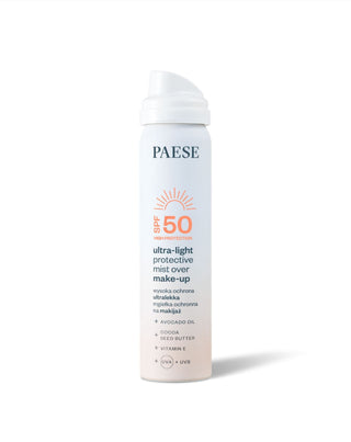 Ултралека защитна мъгла за грим със слънцезащитен фактор SPF50 от Paese - 2
