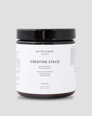 Nutridome, Creatine Stack с магнезий, ALA киселина и таурин за стабилна енергия и жизненост, 300g