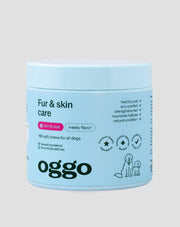хранителна добавка fur & skin karma за кучета за красива козина и здрава кожа oggo 180 g