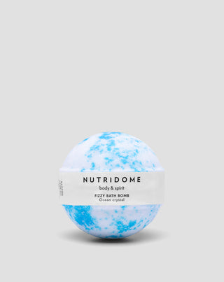 Nutridome хидратираща ефервесцентна топка за вана с подхранващи масла Океански кристал - 1