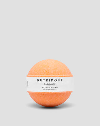 Nutridome хидратираща ефервесцентна топка за вана с подхранващи масла Портокал Ванилия - 2