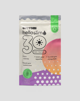 Дневен почистващ чай детокс на организма за 30 дни плодово-билков Hello Slim Oh!Tomi - 1