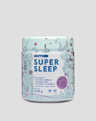 Дъвки с мелатонин за сън с витамини за деца и възрастни вишневи Supersleep Oh!Tomi 60 бр. - 1