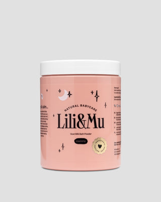 Прах за вана от козе мляко за майки Lili&Mu с масло от жожоба и пантенол - 1